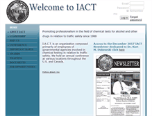 Tablet Screenshot of iactonline.org
